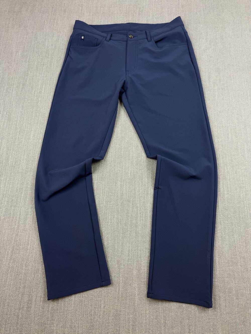 Turtleson Golf Pants Men’s 34x30 Navy Performance Stretch 5 Pocket Flat Front
